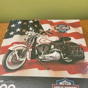 Harley Davidson Motorcycle 1000 Piece Puzzle Factory sealed
